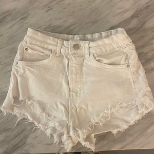 Zara White Jean Shorts. Size 2.